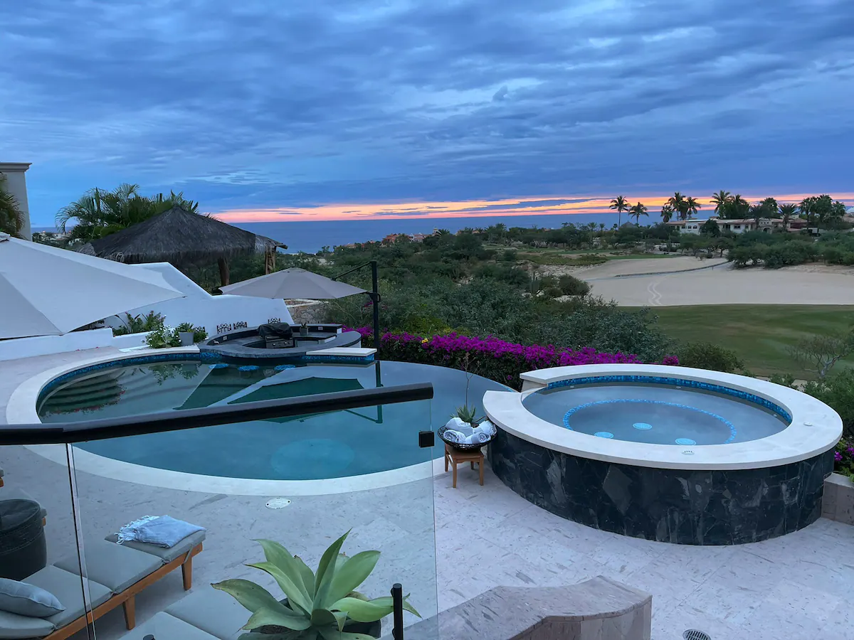 Spectacular home with a ocean/golf course view